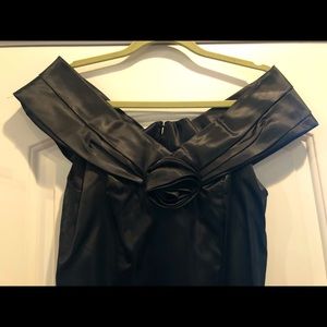 Moda International. Black cocktail dress. Sz 8.